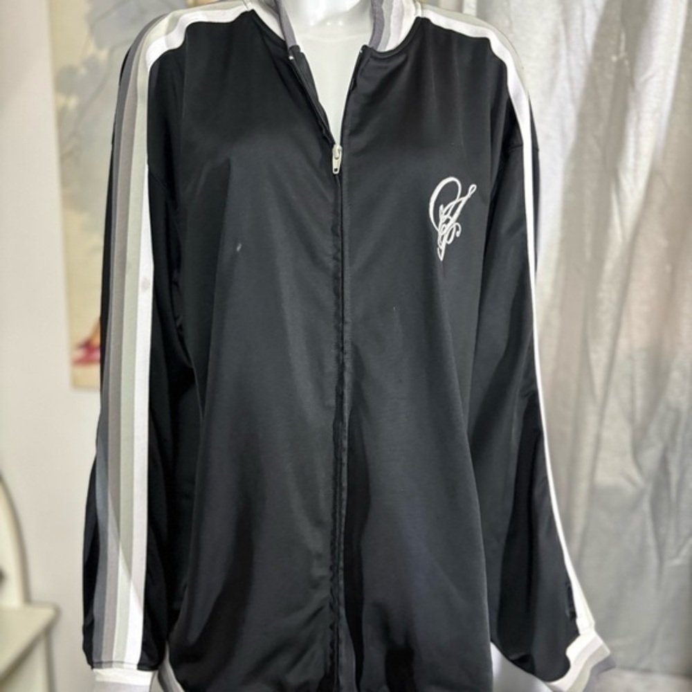 South Pole Black and White Bomber Jacket with Logo